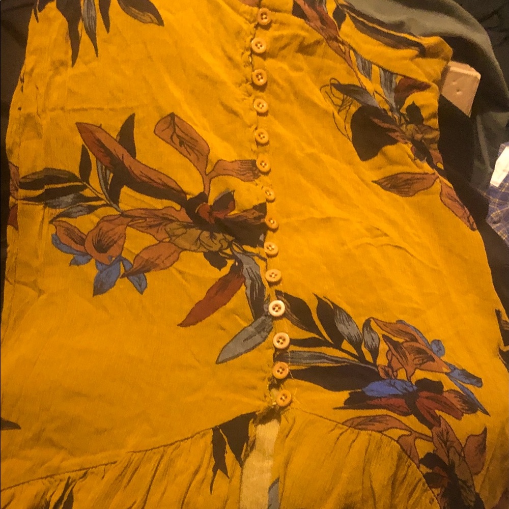 Floral Waist Long Skirt